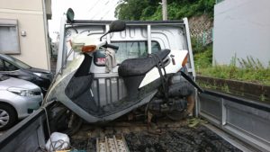 木更津市レッツ2長期放置車の廃車買取り